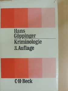 Dr. Hans Göppinger - Kriminologie [antikvár]