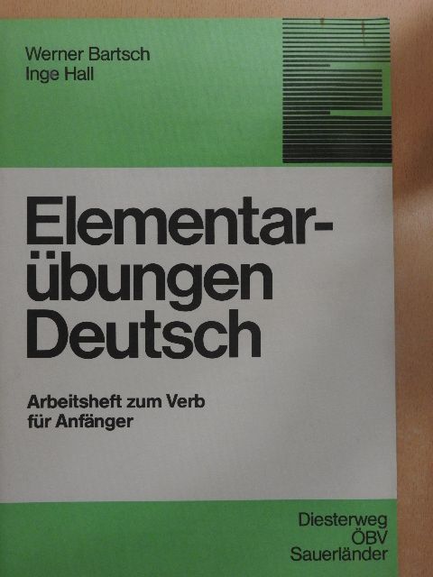 Inge Hall - Elementarübungen Deutsch [antikvár]