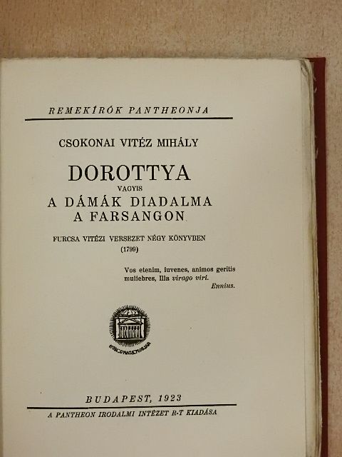 Csokonai Vitéz Mihály - Dorottya [antikvár]