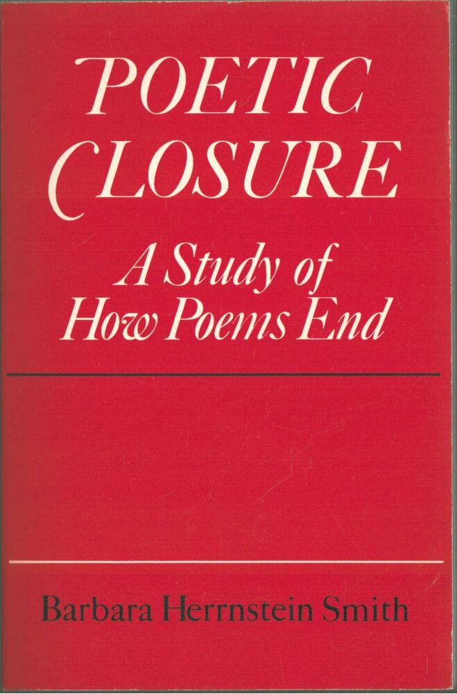 Barbara Herrnstein Smith - Poetic Closure [antikvár]