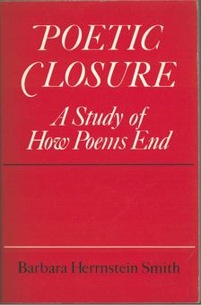 Barbara Herrnstein Smith - Poetic Closure [antikvár]