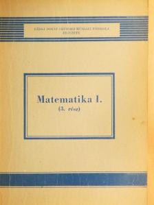 Dr. Faragó Tibor - Matematika I/3. [antikvár]