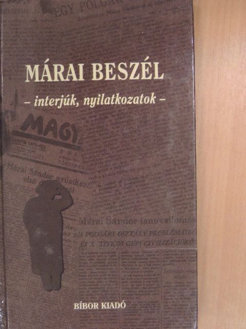 Márai Sándor - Márai beszél [antikvár]