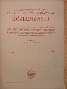 Hajós Andor - A Magyar Tudományos Akadémia Kémiai Tudományok Osztályának Közleményei 1959. [antikvár]