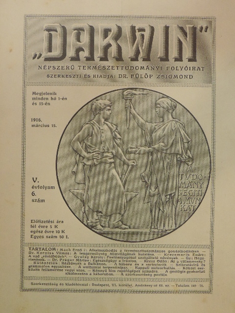 Dr. Práger Márton - "Darwin" 1916. március 15. [antikvár]