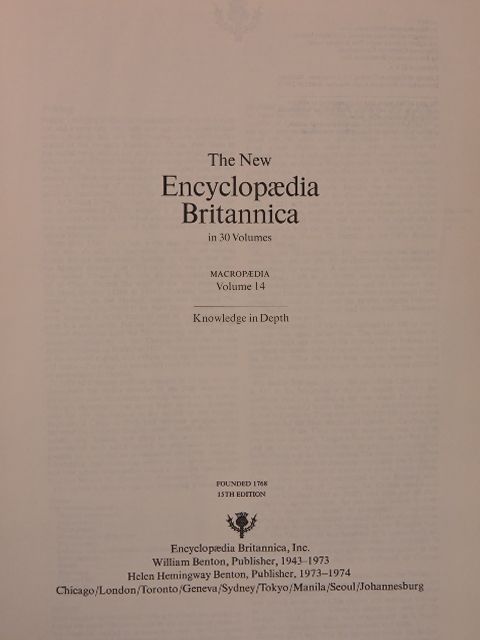 The New Encyclopaedia Britannica in 30 Volumes - Macropaedia 14 [antikvár]
