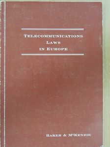 Joachim Scherer - Telecommunications Laws in Europe [antikvár]