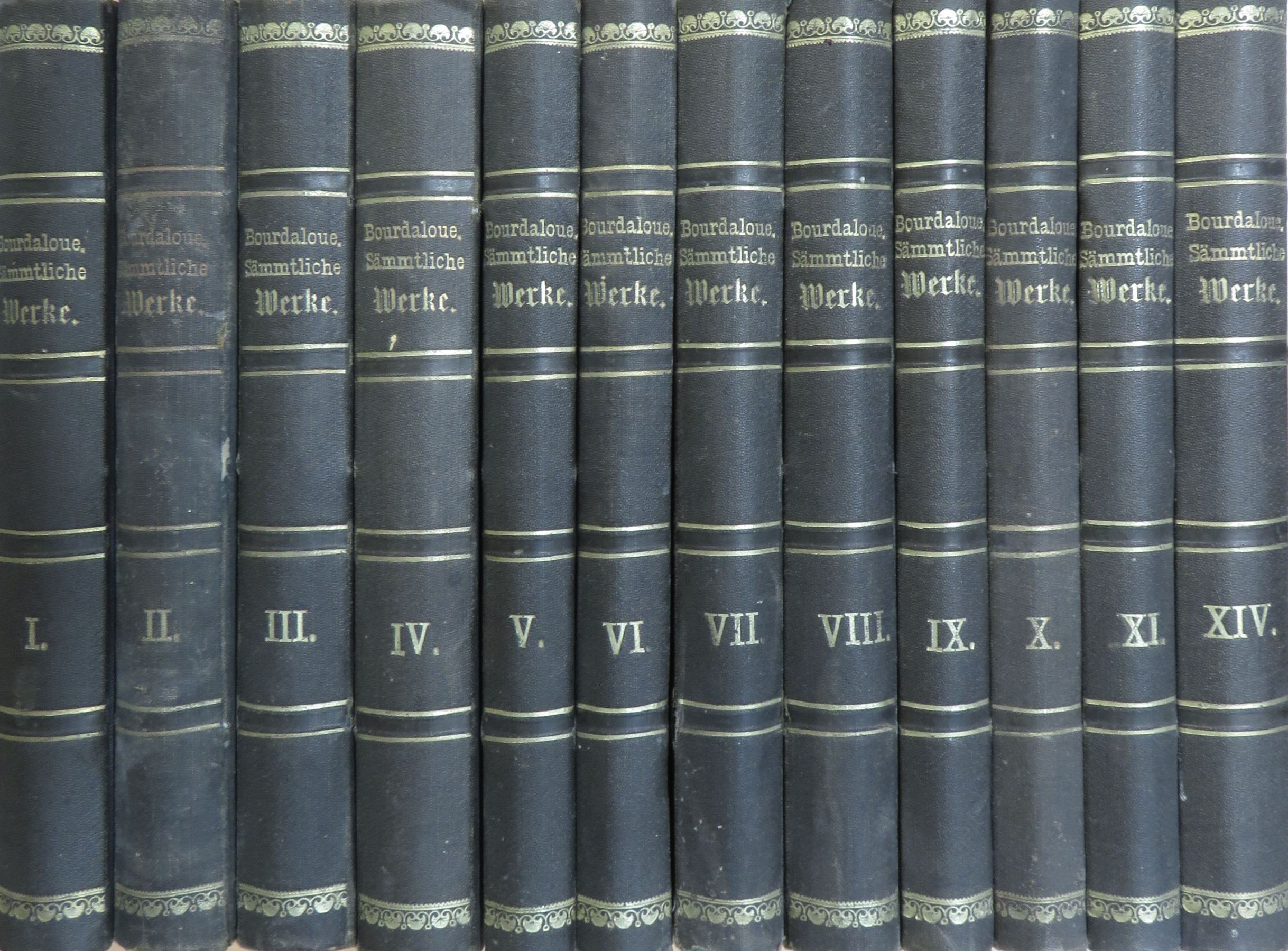 Ludwig Bourdaloue - Ludwig Bourdaloue's aus der Gesellschaft Jesu, sämmtliche Werke I-XI., XIV. (gótbetűs)(nem teljes sorozat) [antikvár]