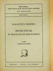 Galeottus Martinus - Invectivae in Franciscum Philelphum [antikvár]