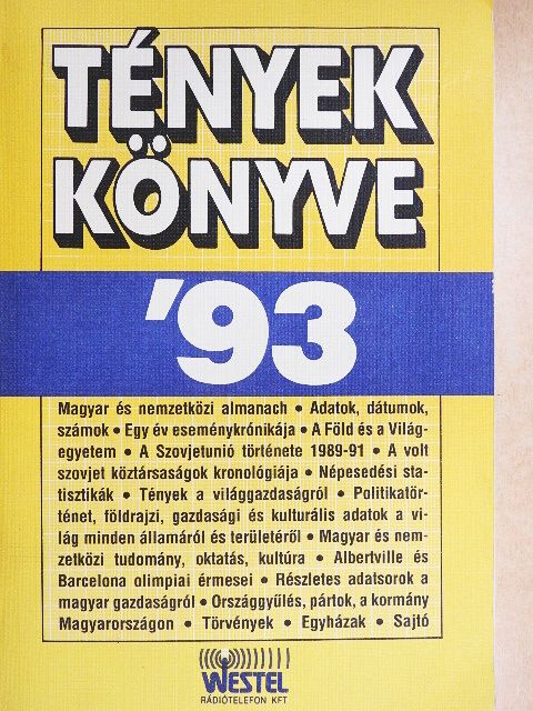 Avar János - Tények könyve '93 [antikvár]