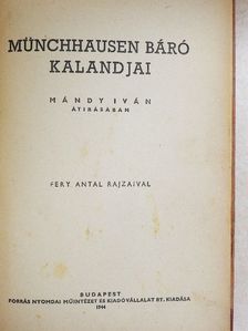 G. A. Bürger - Münchhausen báró kalandjai [antikvár]
