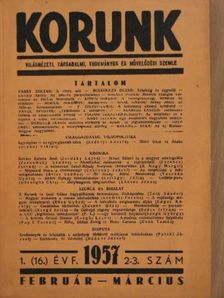 Balázs Péter - Korunk 1957. február-március [antikvár]