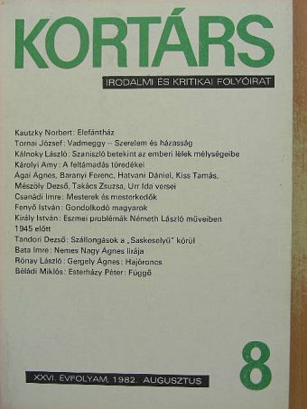 Ágai Ágnes - Kortárs 1982. augusztus [antikvár]