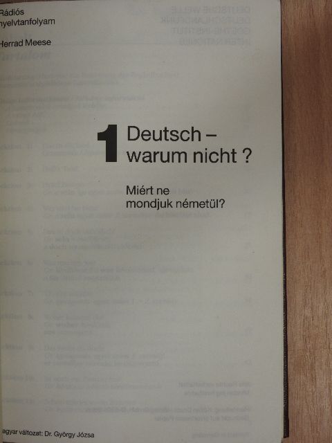 Herrad Meese - Deutsch - warum nicht? 1. [antikvár]