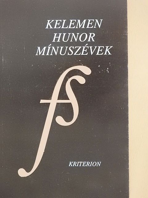 Kelemen Hunor - Mínuszévek [antikvár]