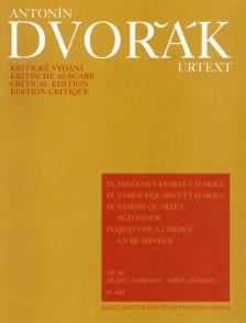 DVORAK - IX. STREICHQUARTETT d-MOLL OP.34 KRITISCHE AUSGABE, STIMMEN