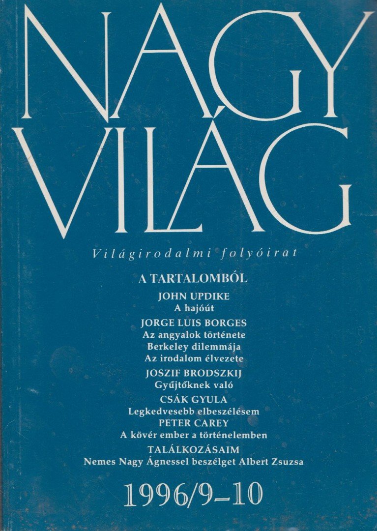 FÁZSY ANIKÓ - Nagyvilág 1996/9-10 [antikvár]