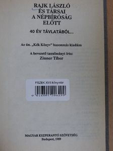 Rajk László és társai a népbíróság előtt [antikvár]