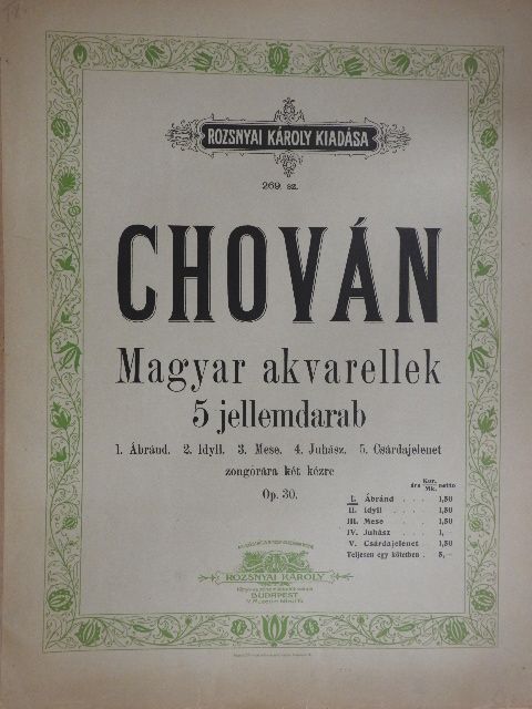 Chován Kálmán - Magyar akvarellek/1. [antikvár]