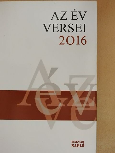 Aczél Géza - Az év versei 2016 [antikvár]