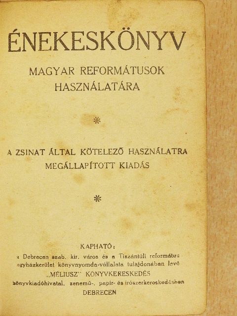 Fejes István - Énekeskönyv [antikvár]