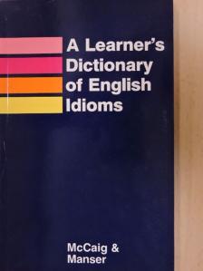 Isabel McCaig - A Learner's Dictionary of English Idioms [antikvár]