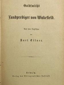 Daniel Defoe - Goldsmiths Landprediger von Wakefield/Merimée's ausgewählte Novellen/Defoe's Robinson Crusoe (gótbetűs) [antikvár]