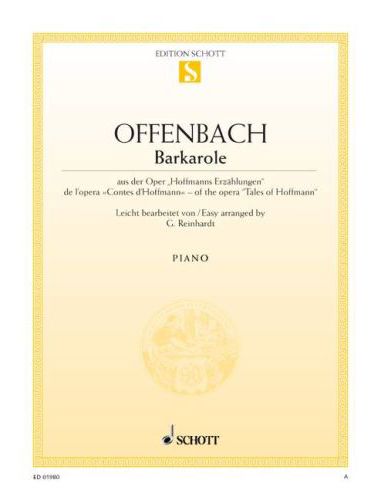 OFFENBACH,J - BARKAROLE AUS "HOFFMANNS" FÜR KLAVIER (FACILE),ANTIKVÁR