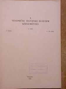 Jónás K. - A Veszprémi Vegyipari Egyetem közleményei 8. kötet 1. füzet [antikvár]