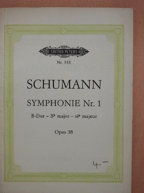 Robert Schumann - Symphonie Nr. 1 [antikvár]