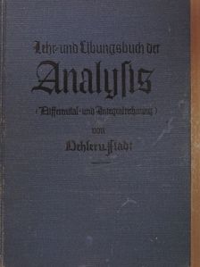 Dr. Hans Dehler - Lehr- und Übungsbuch der Analysis (gótbetűs) [antikvár]
