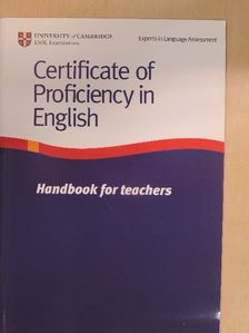 Certificate of Proficiency in English - Handbook for teachers [antikvár]