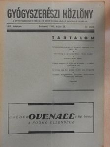 Török Árpád - Gyógyszerészi Közlöny 1942. május 30. [antikvár]