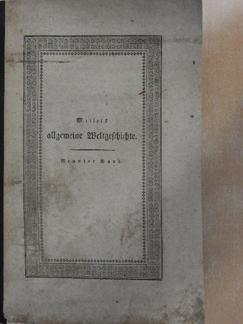 Millot - Allgemeine Weltgeschichte IX. (gótbetűs) [antikvár]