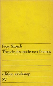 Szondi, Peter - Theorie des modernen Dramas [antikvár]