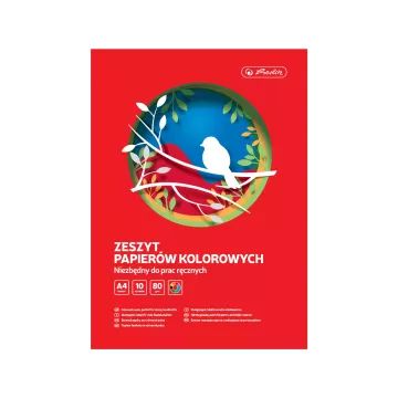 Herlitz: Fényes kivágópapír - A4, 10 ív, 80 g