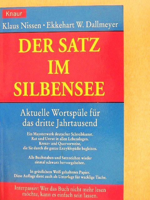 Ekkehart W. Dallmeyer - Der Satz im Silbensee [antikvár]