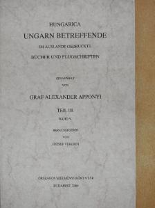József Vekerdi - Hungarica Ungarn bereffende III. [antikvár]