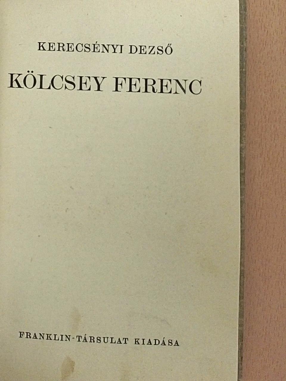 Kerecsényi Dezső - Kölcsey Ferenc [antikvár]