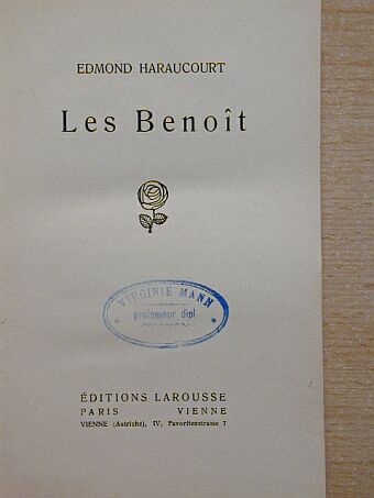 Edmond Haraucourt - Les Benoit [antikvár]