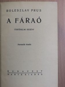 Boleszlav Prus - A fáraó I-III. [antikvár]