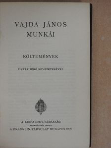 Vajda János - Vajda János munkái [antikvár]