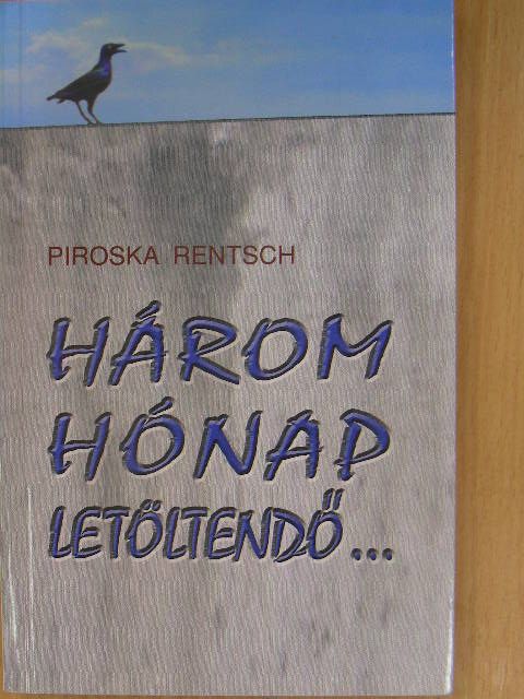 Piroska Rentsch - Három hónap letöltendő... [antikvár]