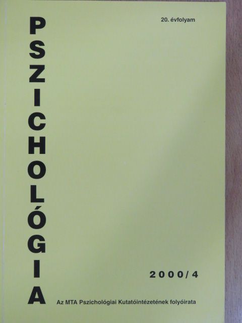 Ehmann Bea - Pszichológia 2000/4. [antikvár]