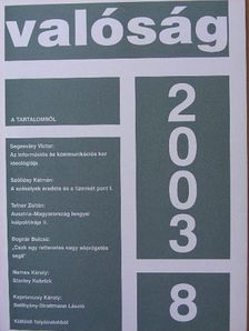 Bognár Bulcsú - Valóság 2003. augusztus [antikvár]
