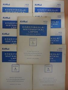 Kóczy T. László - Középiskolai matematikai lapok 1975. január-december [antikvár]