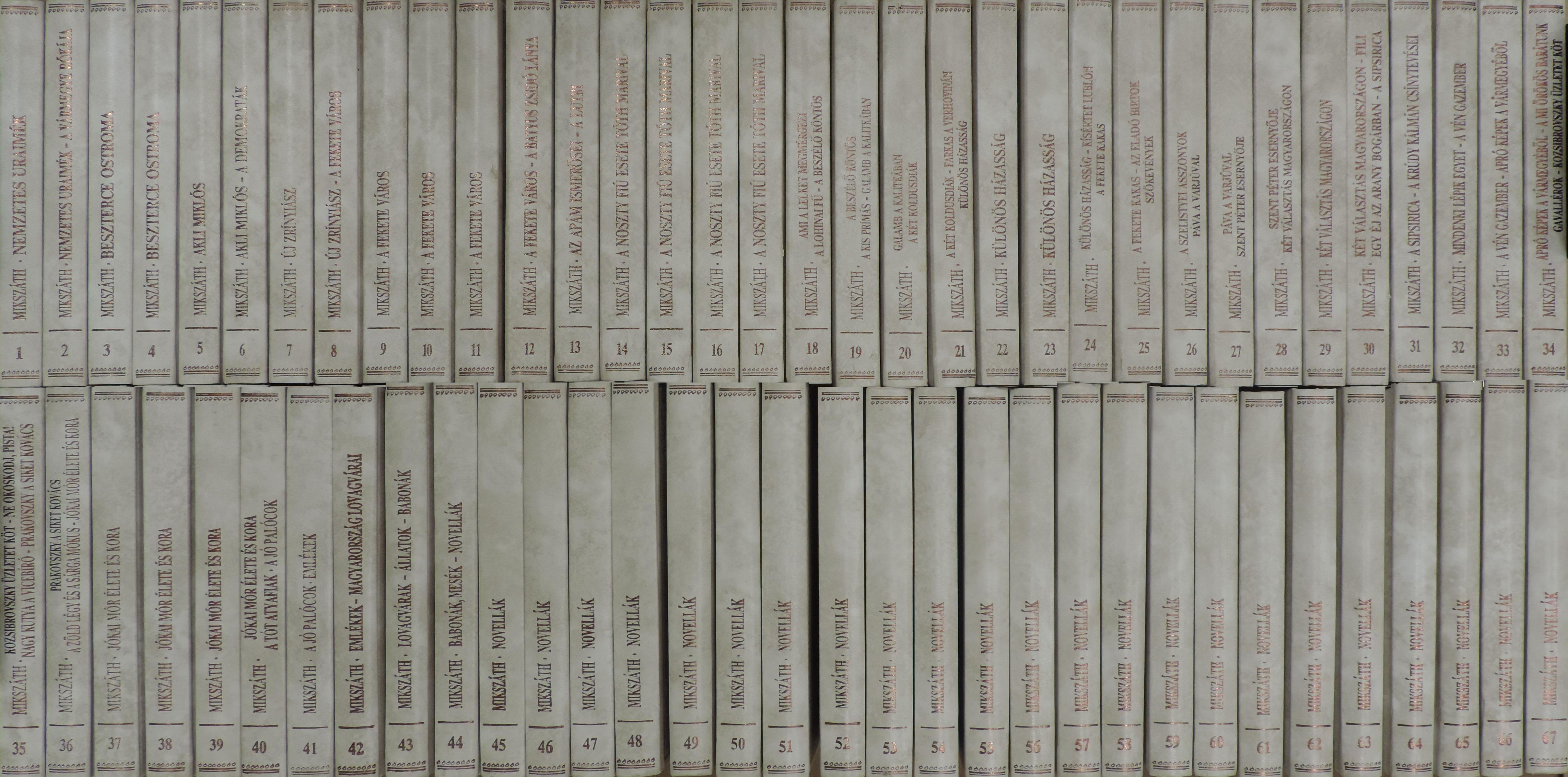Mikszáth Kálmán - Mikszáth Kálmán művei 1-67. [antikvár]