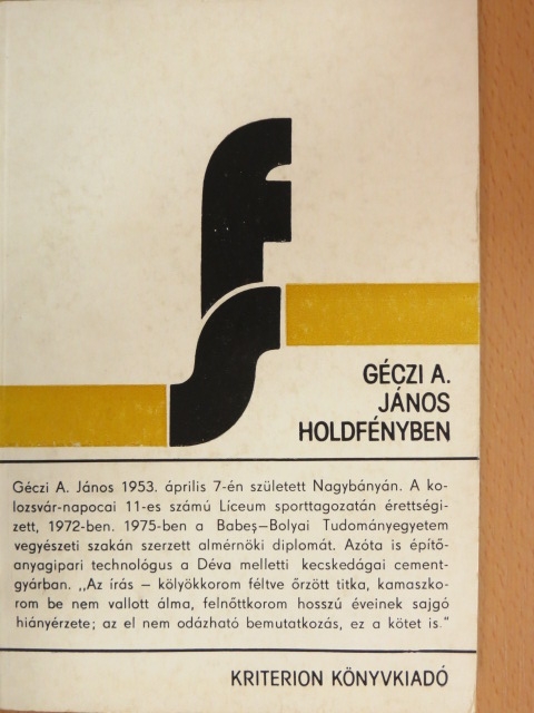 Géczi A. János - Holdfényben [antikvár]