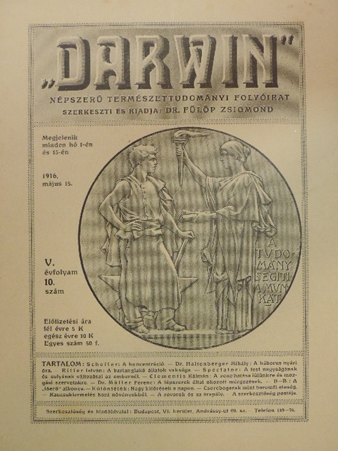 Clementis Kálmán - "Darwin" 1916. május 15. [antikvár]