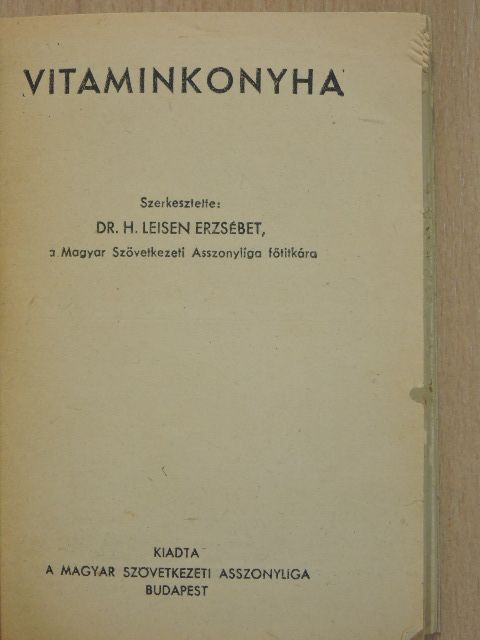 Vitaminkonyha [antikvár]